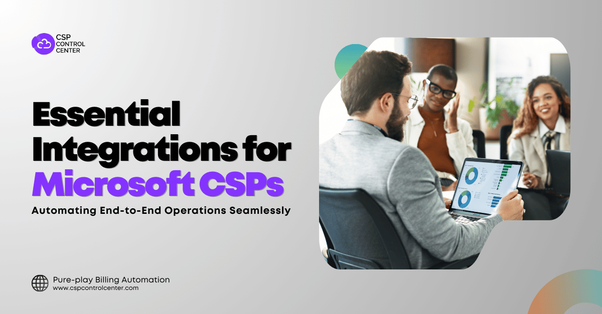 Integrações essenciais para CSPs da Microsoft
