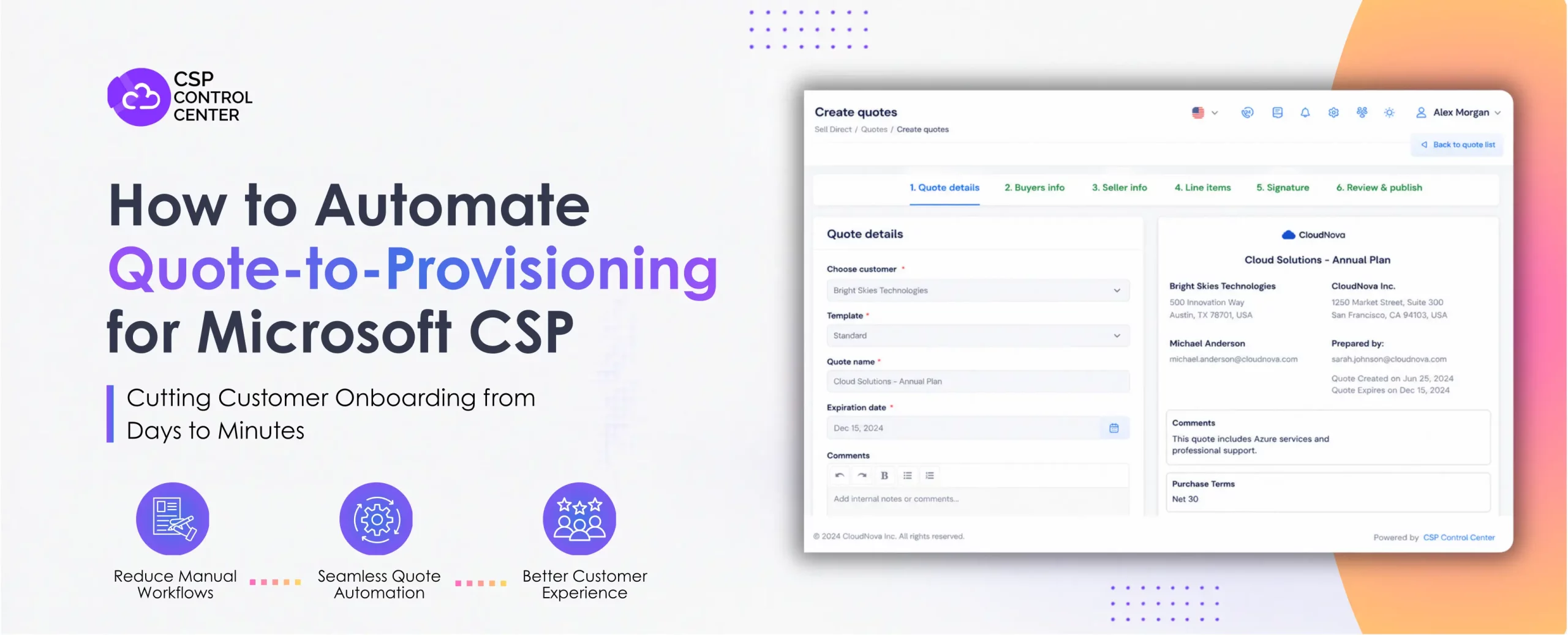 Microsoft CSP Automation Quote to Provisioning