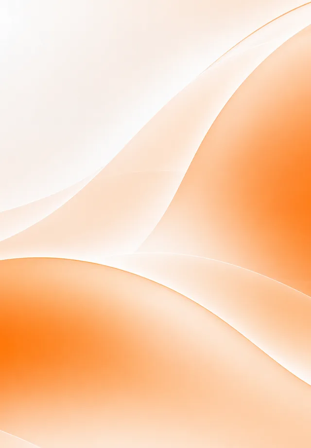 Abstract rolling orange and white gradient hills
